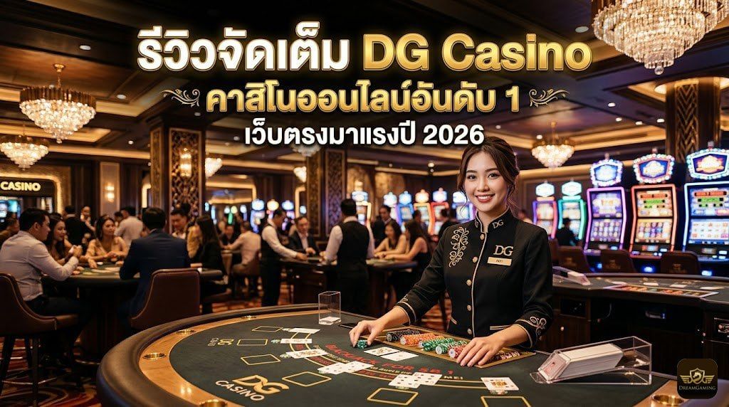 รีวิวจัดเต็ม DG Casino คาสิโนออนไลน์อันดับ 1 เว็บตรงมาแรงปี 2026