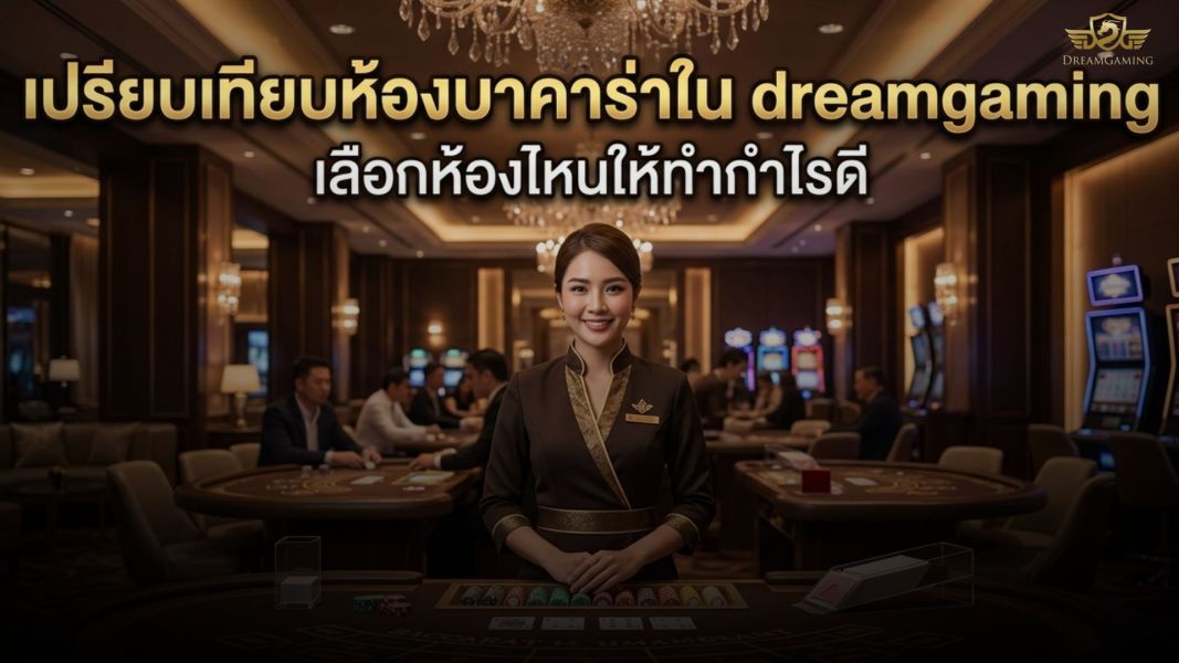 เปรียบเทียบห้องบาคาร่าใน dreamgaming เลือกห้องไหนดีให้ทำกำไรสูง ปี 2026