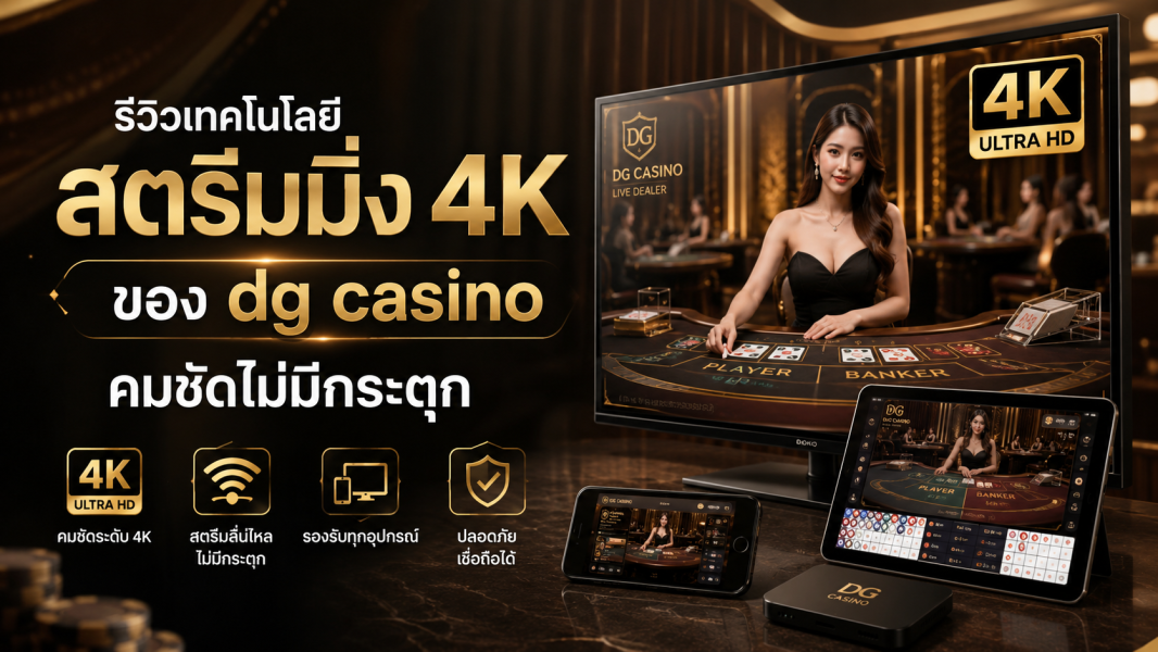 รีวิวเทคโนโลยีสตรีมมิ่ง 4K ของ dg casino คมชัดไม่มีกระตุก ปี 2026