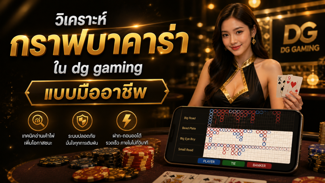 วิเคราะห์กราฟบาคาร่าใน DG Gaming แบบมืออาชีพ ปี 2026 อ่านเค้าไพ่แม่น เพิ่มโอกาสชนะบาคาร่าออนไลน์